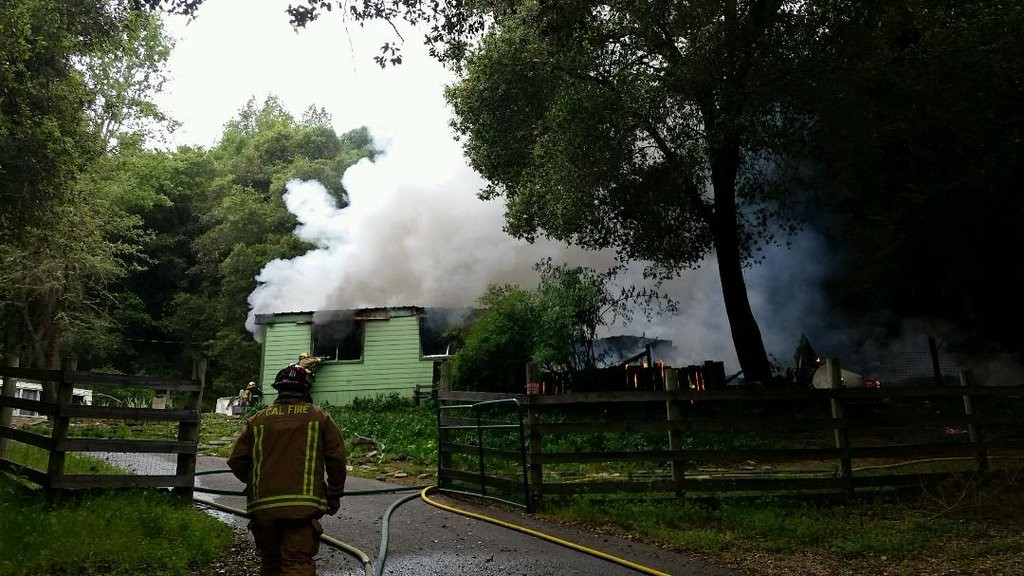 Shadow Canyon Road fire