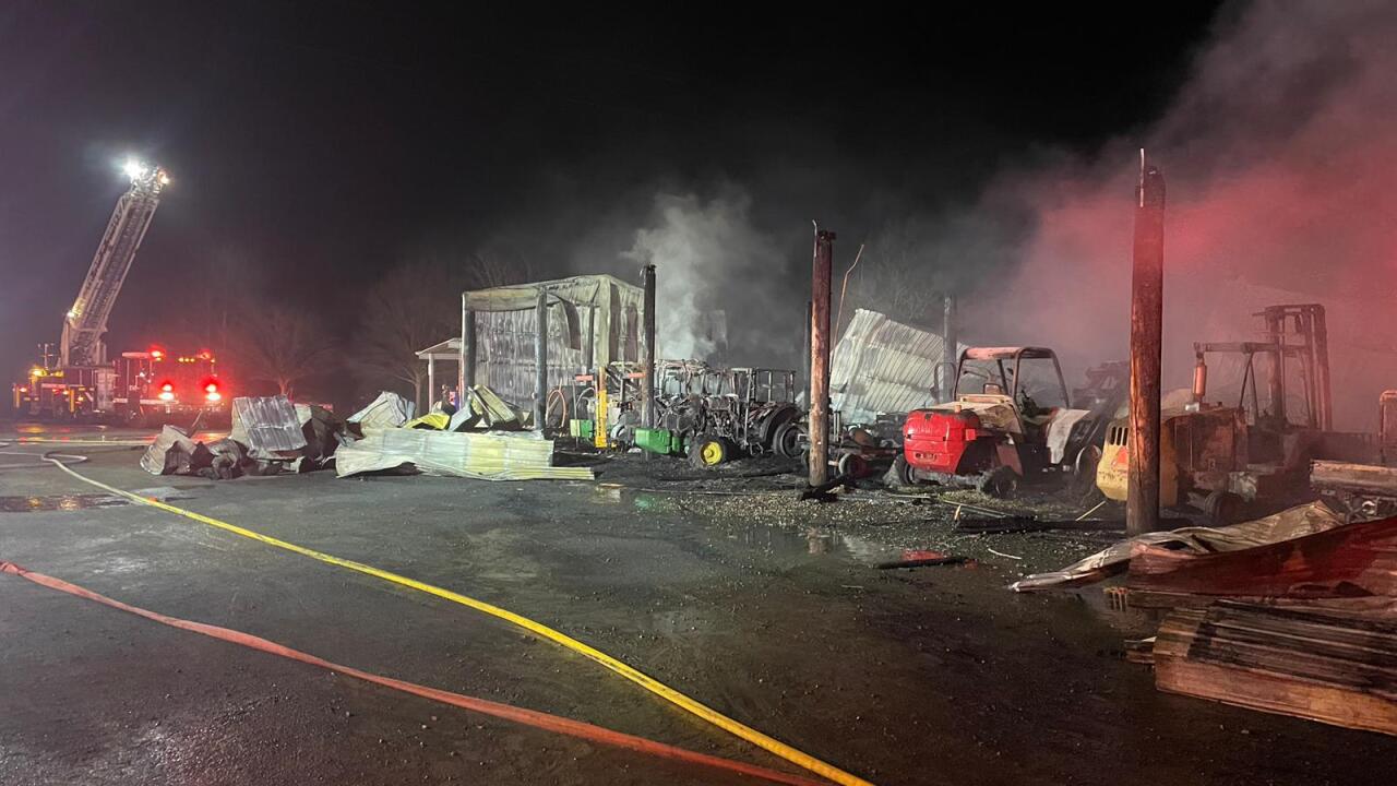 Fire Destroys Structure Heavy Equipment At Winery In Paso Robles