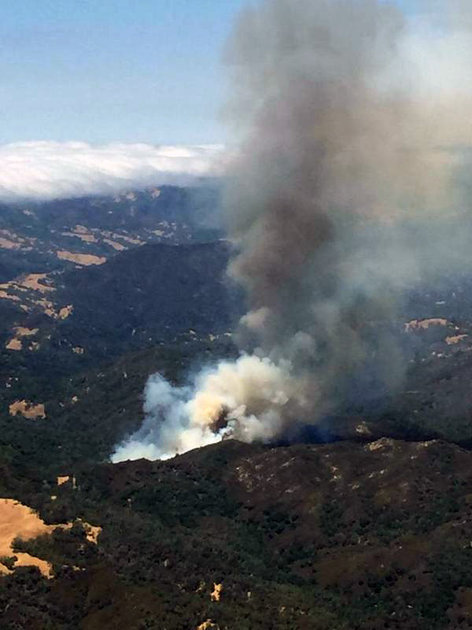 Wildfire Burns 140 Acre Near Lake Nacimiento