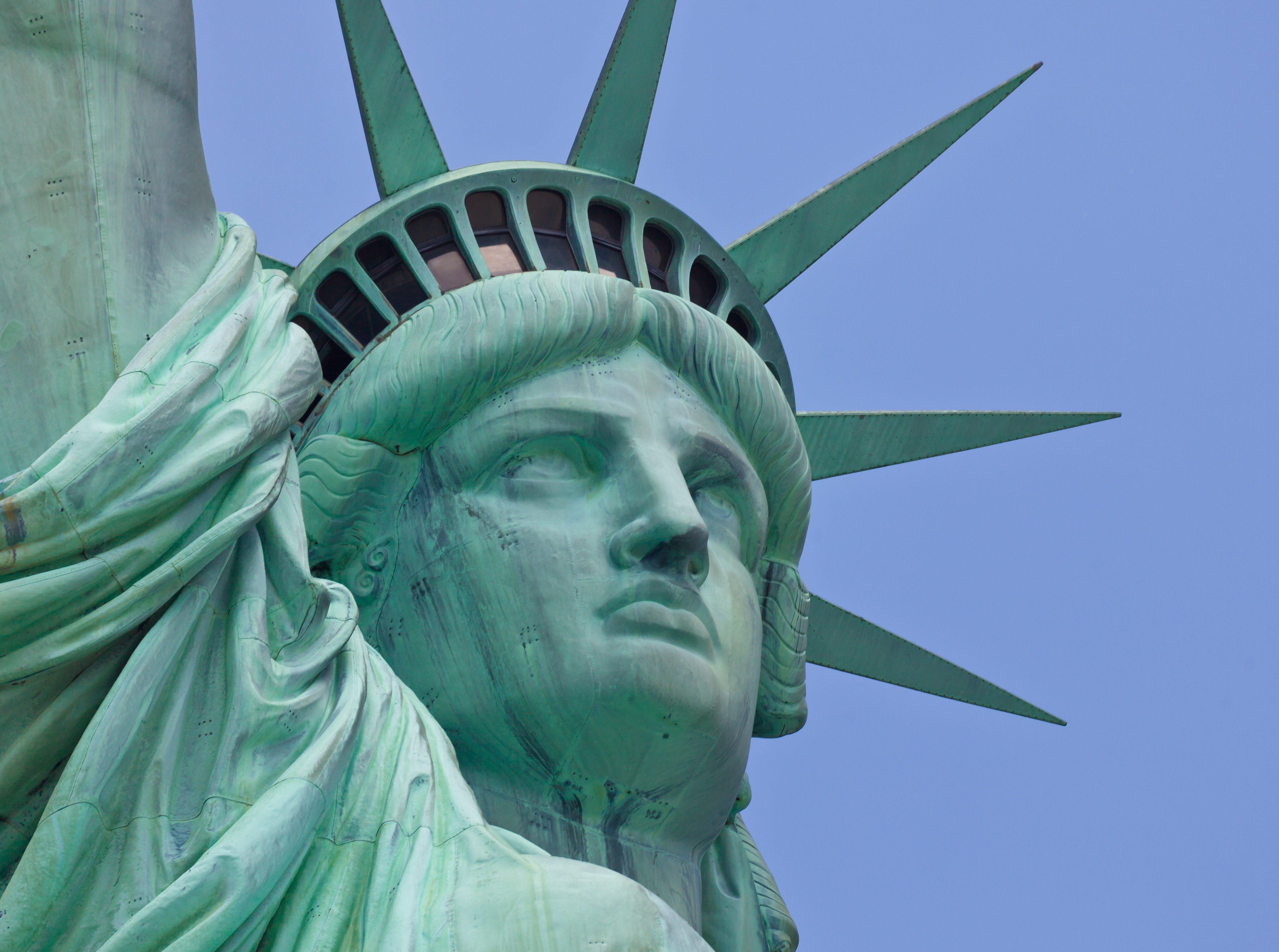 Statue of Liberty is designed after a Muslim woman