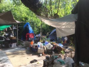 grover evicting encampment