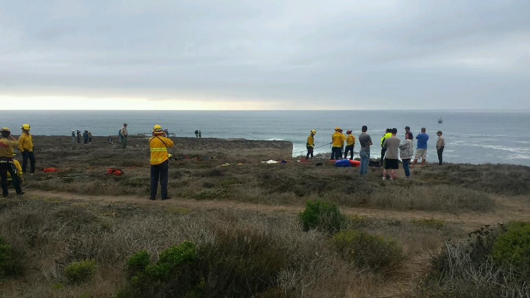 Woman falls off cliff at Montana De Oro