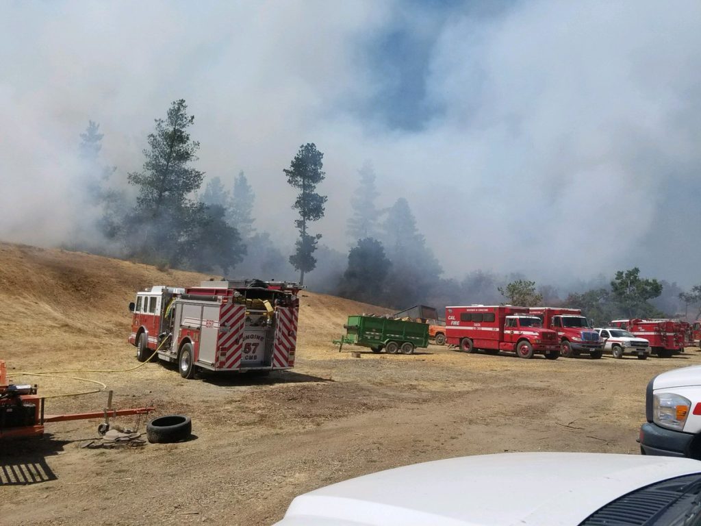 Fire causes evacuations in Cambria