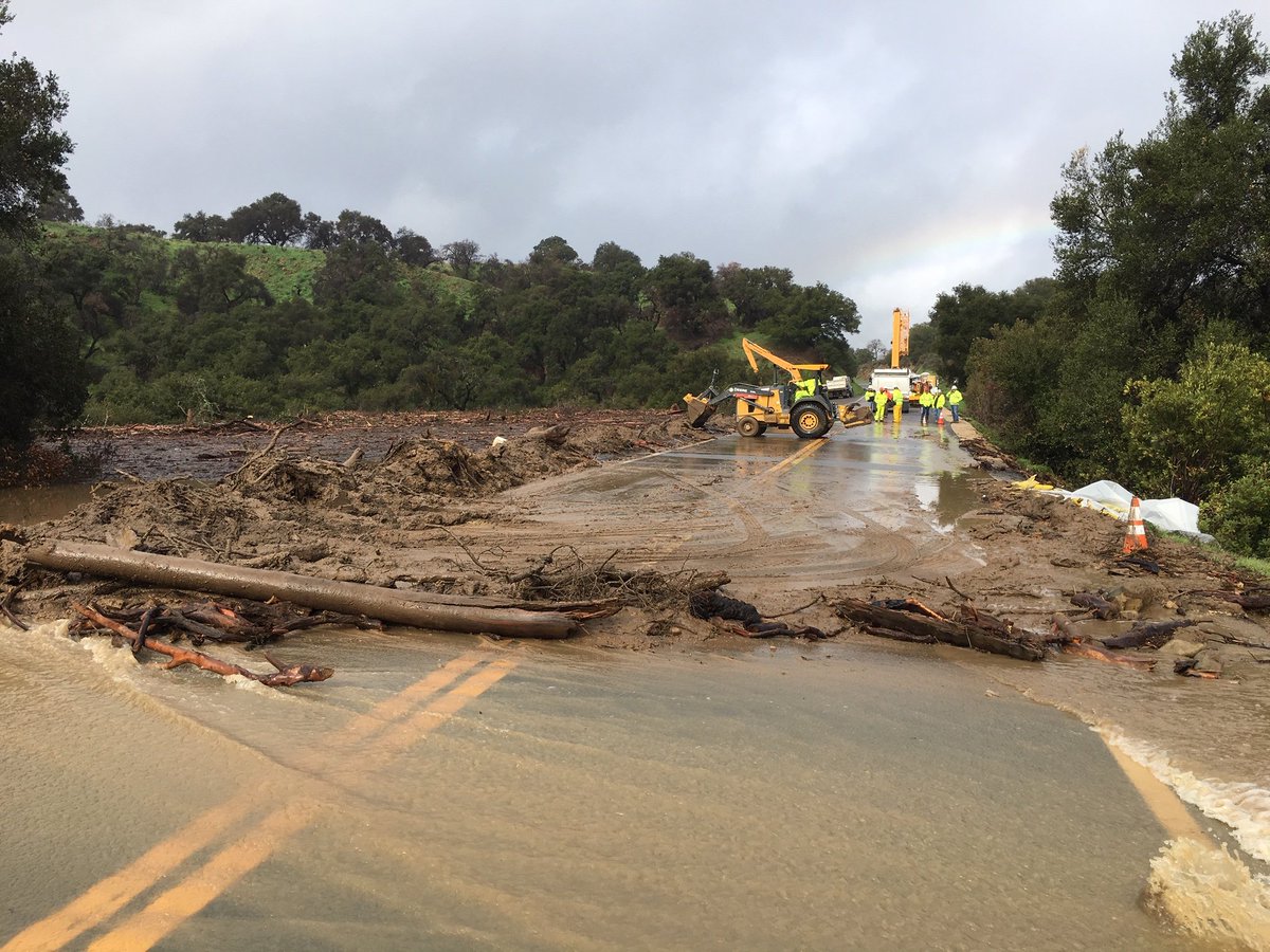 Heavy rains cause numerous road closures across SLO County