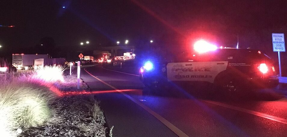 One person killed in four-car pileup in Paso Robles