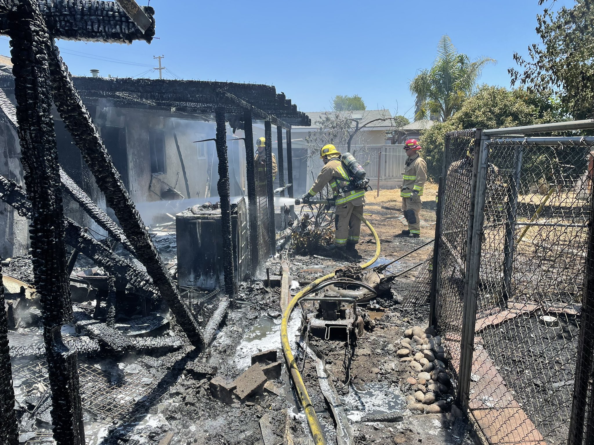Firefighters battle house fire in Nipomo