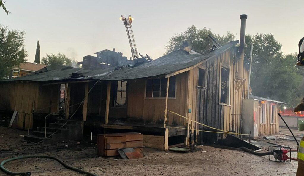 Fire ravages San Miguel home