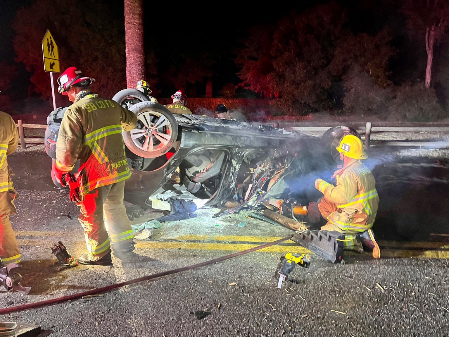 Four people injured in crash in Santa Barbara County