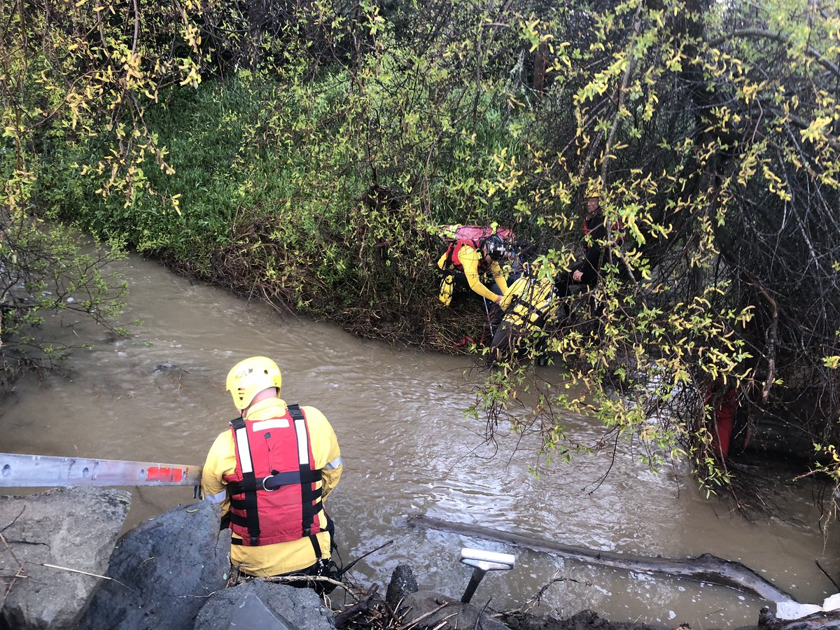 Person rescued after car crashes into creek in rural Arroyo Grande