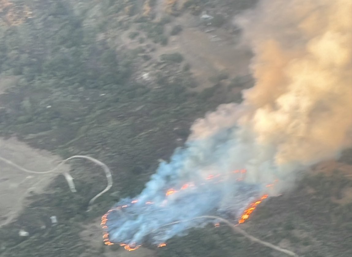 Fire burns 10 acres near Huasna in rural Arroyo Grande, not fully contained