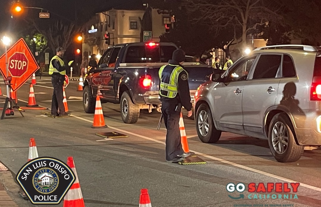 San Luis Obispo police arrest one driver at DUI checkpoint